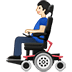 👨🏻‍🦼 man in motorized wheelchair: light skin tone display on Samsung